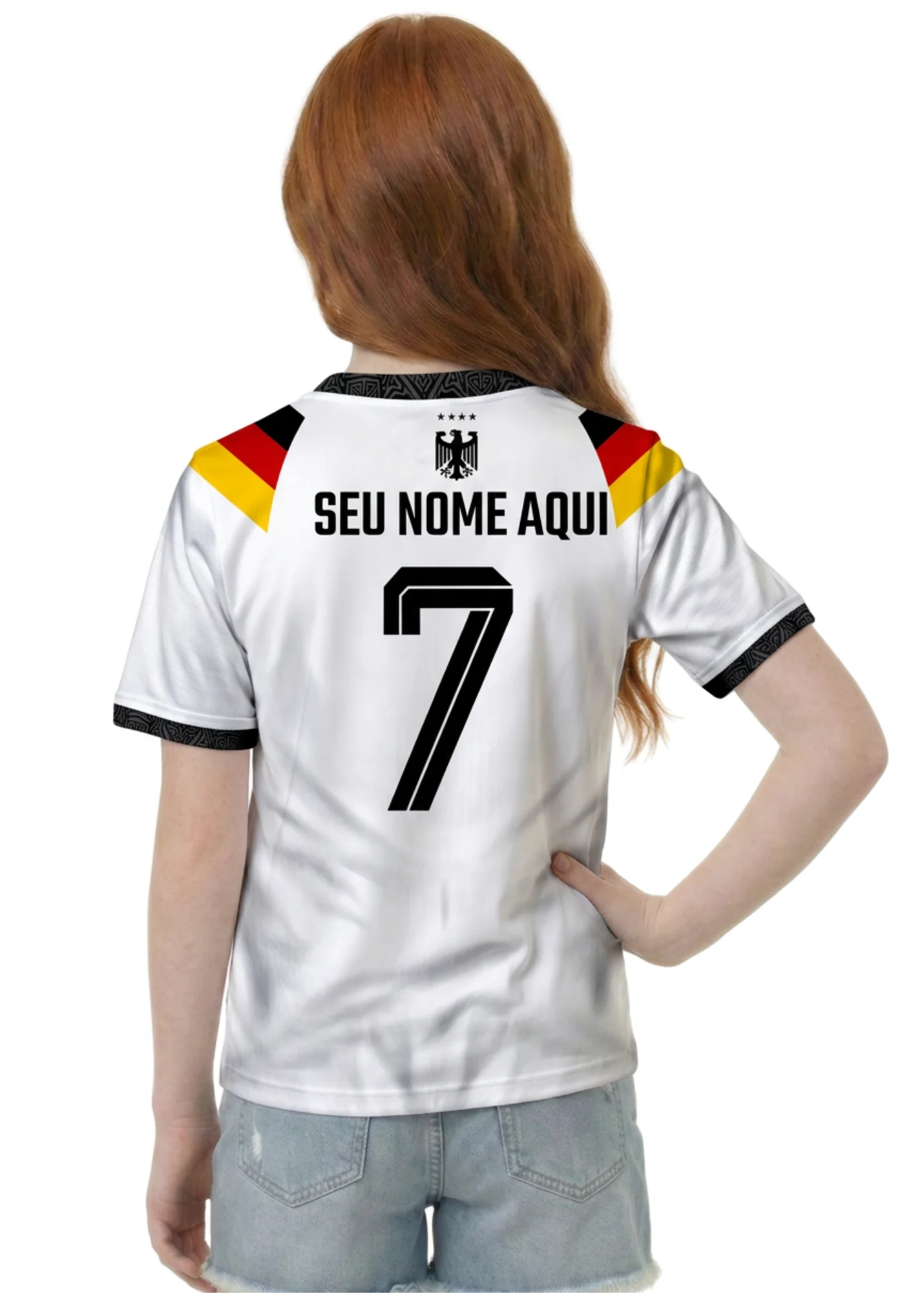 Camisa da Alemanha - Infantil - Branco