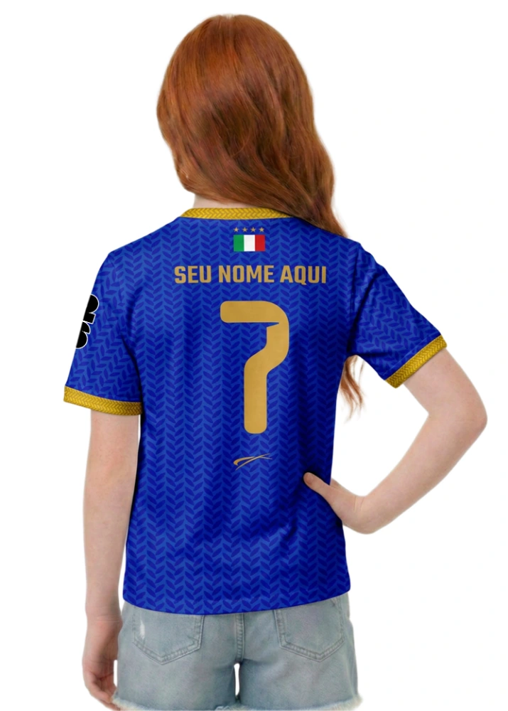 Camisa Itália - Azul escuro