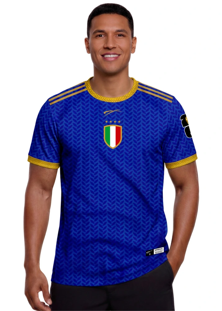 Camisa Itália - Azul escuro