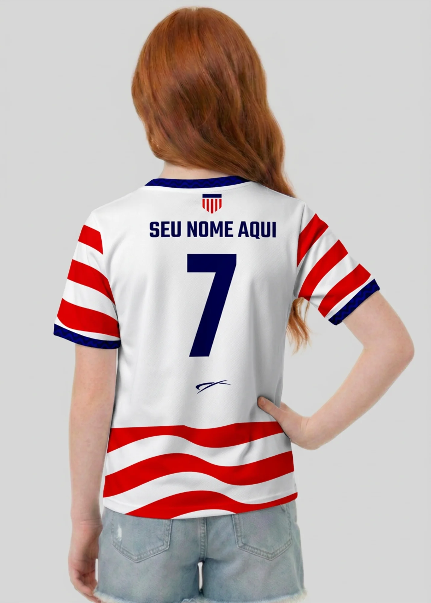 Camisa do EUA - Infantil - Branco